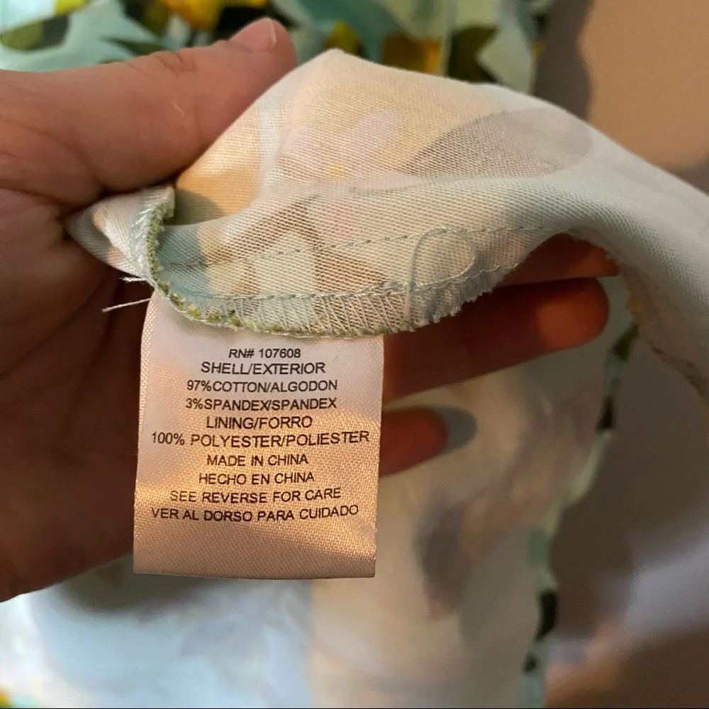 Chetta B Lemon Print Midi Dress - Green and Yellow - Picture 8 of 8